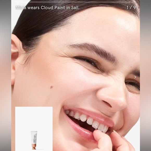 Glossier Cloud Paint in Sail seamless cheek color blush NIB - Picture 2 of 7